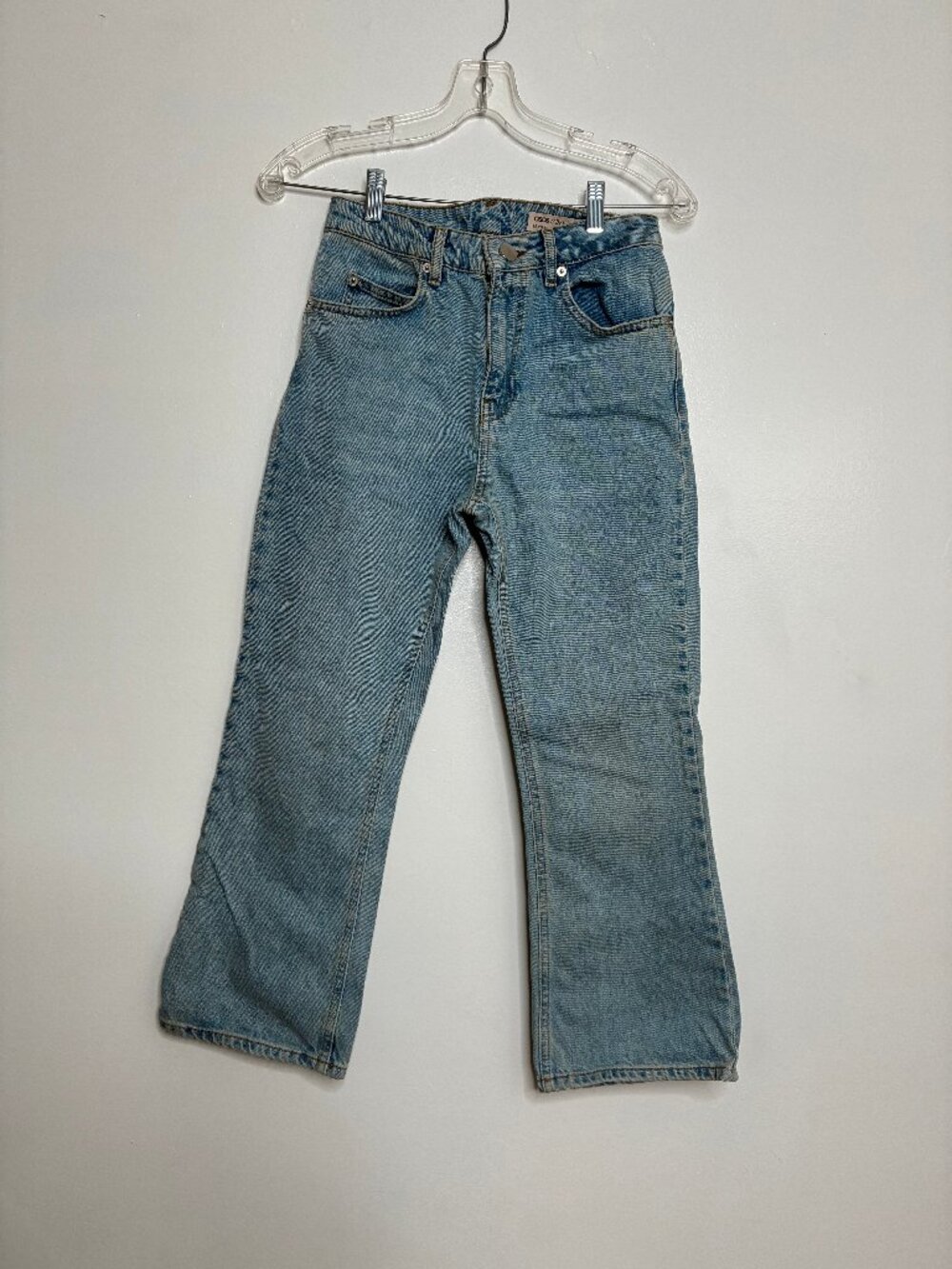 Asos//Denim Capri with Wide Leg Opening, Size UK 26/32,